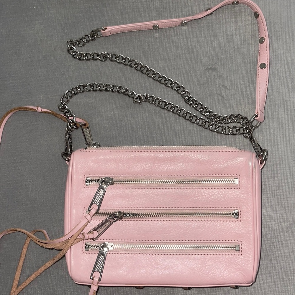 Pink cross body bag